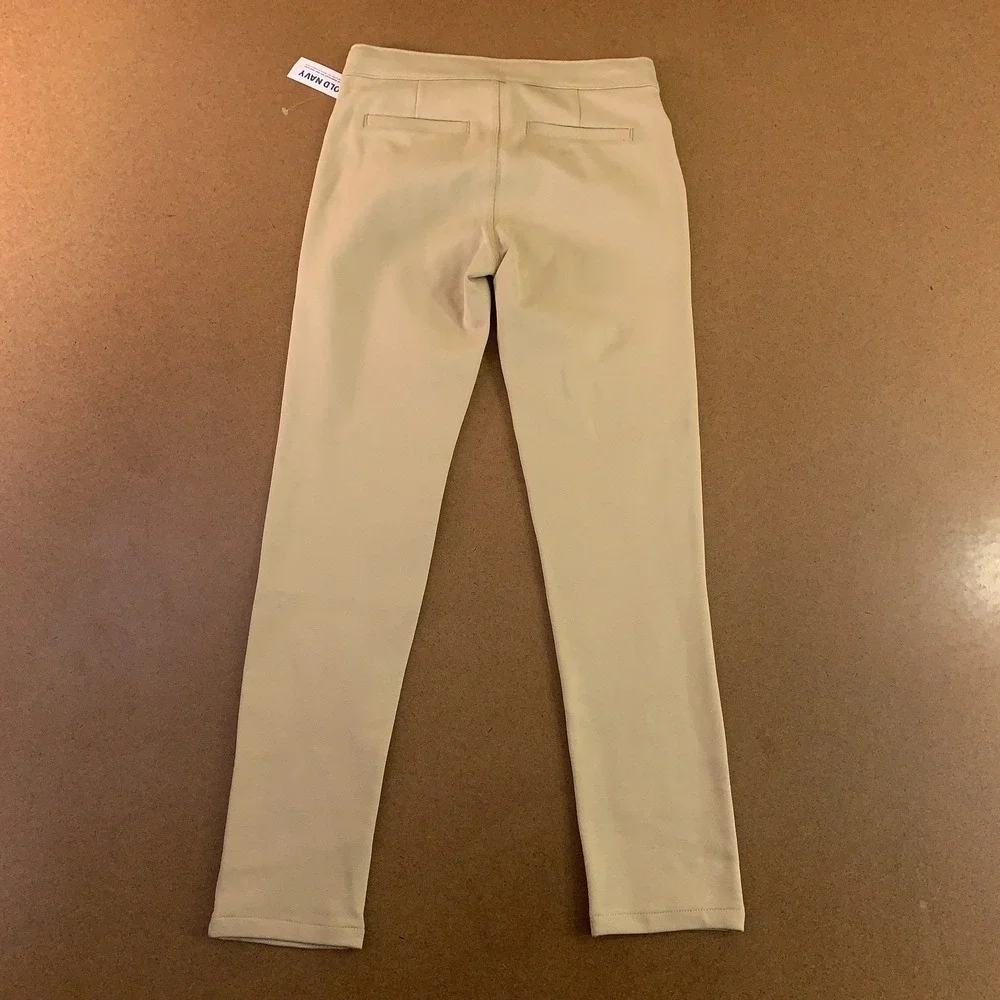 Old Navy Girls Size 10 Khaki School Uniform Ponte-Knit Jeggings NWT